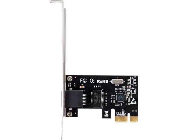 Alt view image 2 of 4 - 10M/100M/1000Mbps Gigabit Ethernet PCI Express Network Card RJ45 LAN Adapter PCIe Converter for Desktop PC RTL8111E
