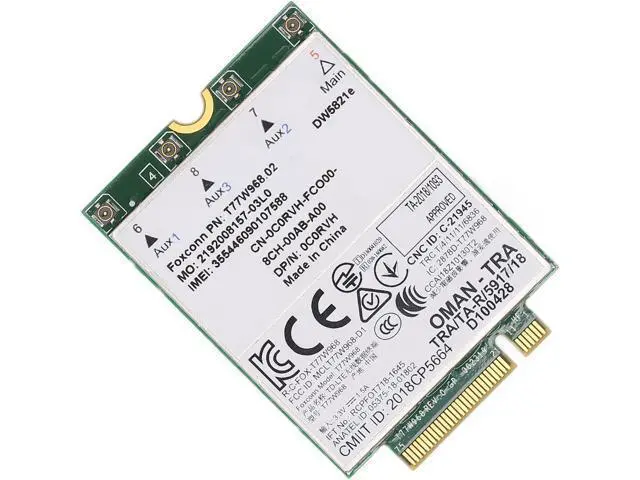 Alt view image 6 of 7 - DW5821E 3G/4G/5G Card, Network Adapter Card, for PCI Express M.2 Specification 3042 Type Key.B Slot, for PC, Laptops