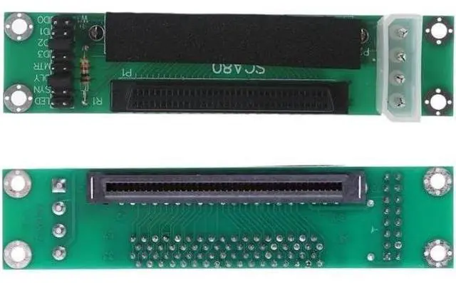 Alt view image 2 of 4 - N80D SCSI SCA 80-Pin to 68-Pin SCSI Adapter Converter Card Module Mutual Conversion