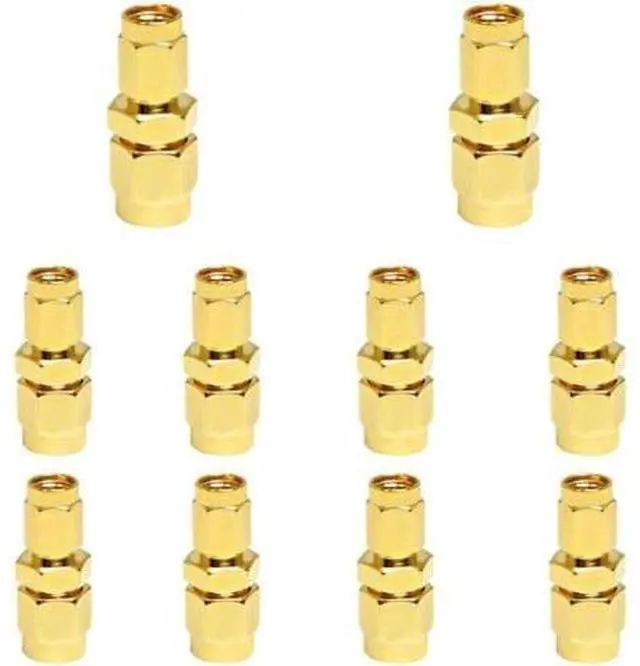 Main image of 10PCS oaxial Adapter SMA/SSMA-JJ, SMA Male to SSMA Male Adapter Signal Connector 50 ohm