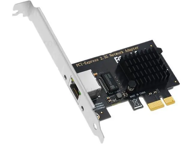 Alt view image 2 of 6 - 2.5G Gigabit PCI-E to RJ45 Network Card Ethernet PCIE 100/1000/2500Mbps 1 Port RJ45 LAN Card Controller Adapter for Win7/8/10/11(Red 8125B)