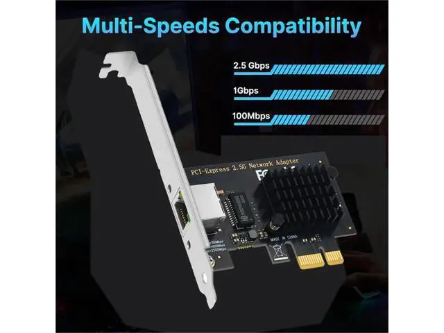 Alt view image 3 of 6 - 2.5G Gigabit PCI-E to RJ45 Network Card Ethernet PCIE 100/1000/2500Mbps 1 Port RJ45 LAN Card Controller Adapter for Win7/8/10/11(Red 8125B)