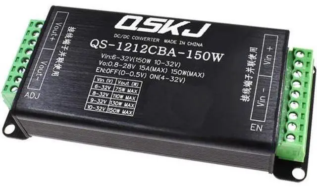 Alt view image 4 of 6 - Stayhome 1pcs DC-DC 6-32V to 0.8-28V 150W 15A Adjustable Boost/Buck Voltage Regulator 12V/24V Step-up/Step-Down Volt Converter Stabilizer