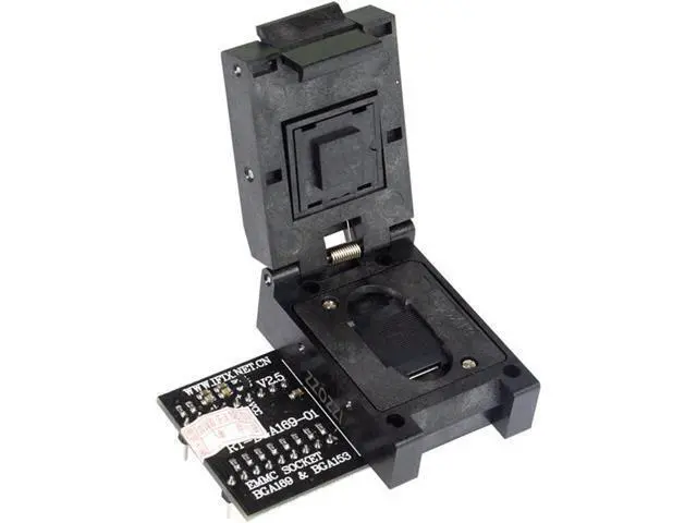 Alt view image 2 of 7 - RT-BGA169-01 BGA169 / BGA153 EMMC Adapter V2.5 with 4Pcs BGA Bounding Box for RT809H Programmer, 500299603