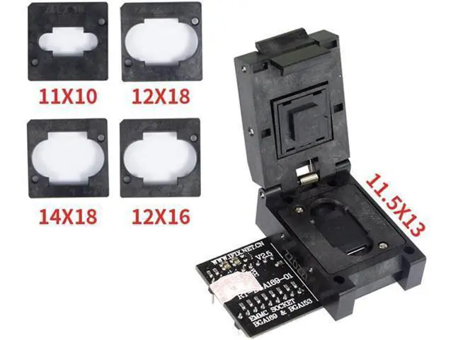 Alt view image 4 of 7 - RT-BGA169-01 BGA169 / BGA153 EMMC Adapter V2.5 with 4Pcs BGA Bounding Box for RT809H Programmer, 500299603