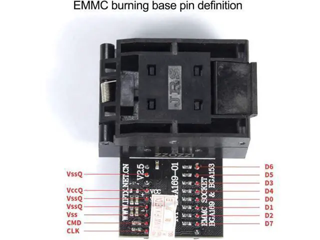 Alt view image 5 of 7 - RT-BGA169-01 BGA169 / BGA153 EMMC Adapter V2.5 with 4Pcs BGA Bounding Box for RT809H Programmer, 500299603
