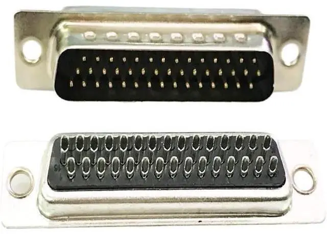 Alt view image 3 of 4 - 10pcs 44 pin DB44 3 Rows Welding with Plastic Cover Connector Socket Adapter(44 pin Male)