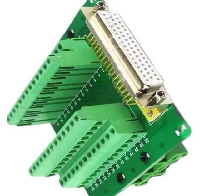 Alt view image 2 of 5 - DB50 50 Pin DR-50 Male Female Terminal Module Breakout Board Adapter Connector(DB50 Female)