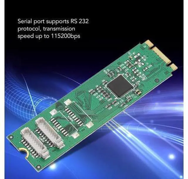 Alt view image 4 of 7 - M.2 Serial Port Adapter Card, M.2 Interface, Conforms to PCI Express 2.0 Gen 1, 2 Serial Ports, Quickly Use Ax99100 2S Db9 RS232 115200Bps Suitable for Windows, Linux, Linux