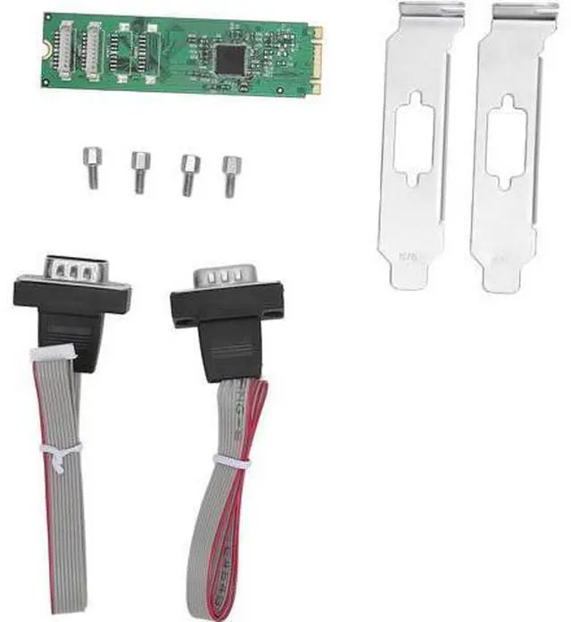 Alt view image 7 of 7 - M.2 Serial Port Adapter Card, M.2 Interface, Conforms to PCI Express 2.0 Gen 1, 2 Serial Ports, Quickly Use Ax99100 2S Db9 RS232 115200Bps Suitable for Windows, Linux, Linux