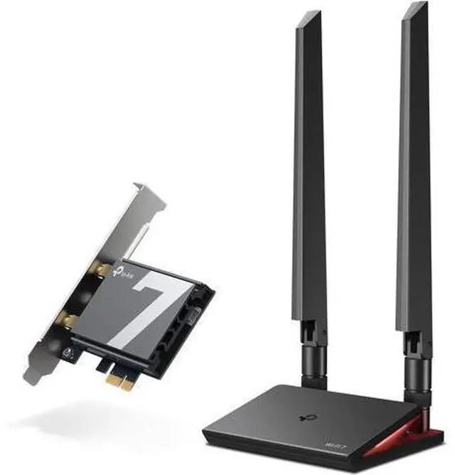 Main image of TP-Link WiFi 7 BE9300 PCIe WiFi Card for Desktop PC(Archer TBE550E), Tri-Band Wireless Adapter, Bluetooth 5.4, Multicolor Status LED, Supports AMD/Intel, Not Compatible with Windows 10/Linux