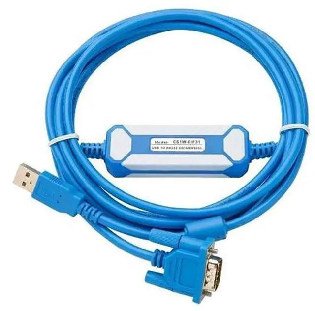 Main image of CS1W-CIF31 Adapter for USB Switch Serial to R232 Programming Cable USB-RS232 Optical Converter Line Port(Male Port)