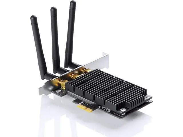 Alt view image 2 of 4 - TP-LINK Archer T8E AC1750 Dual Band Wireless PCI Express Adapter, 2.4Ghz 450Mbps + 5Ghz 1300Mbps, 3T3R MIMO, Include Low-profile Bracket, Support Windows XP/7/8/8.1/10