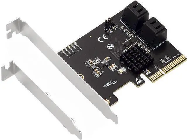 Main image of PCIe X4 to 4-Port SATA 6Gbps RAID Controller Card, 9236 Chip SATA3.0 Expansion Adapter Supports RAID 0/1/10 4 SATA III Hard Drive PCI Express Card