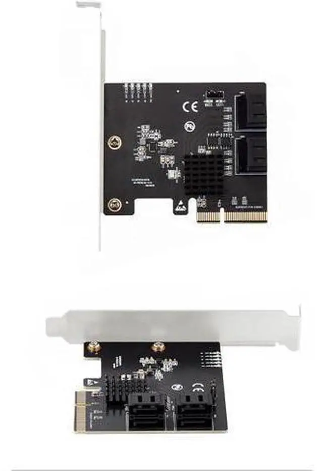 Alt view image 7 of 7 - PCIe X4 to 4-Port SATA 6Gbps RAID Controller Card, 9236 Chip SATA3.0 Expansion Adapter Supports RAID 0/1/10 4 SATA III Hard Drive PCI Express Card