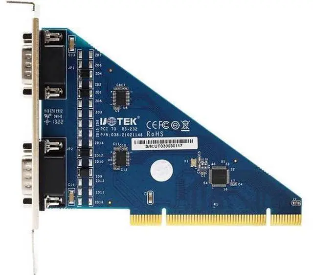 Alt view image 5 of 5 - 1PCS PCI to RS-232 Serial Card 2 Ports RS232 to PCI Converter DB9 COM Adapter UT-7702