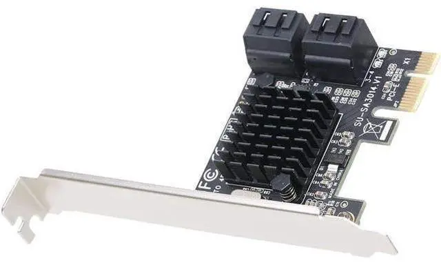 Alt view image 4 of 7 - PCIE to SATA Card PCI-E Adapter PCI Express to SATA3.0 Expansion Card 4Port SATA III 6G for SSD HDD