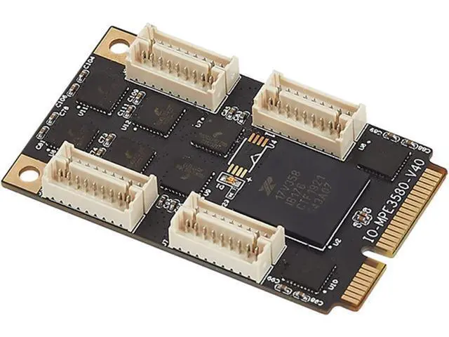 Alt view image 4 of 6 - 8 Port Serial PCIe Expansion Card Serial Card PCIE Converter Adapter for 17V358 Chip