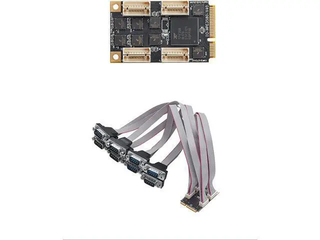 Alt view image 3 of 6 - 8 Port Serial PCIe Expansion Card Serial Card PCIE Converter Adapter for 17V358 Chip