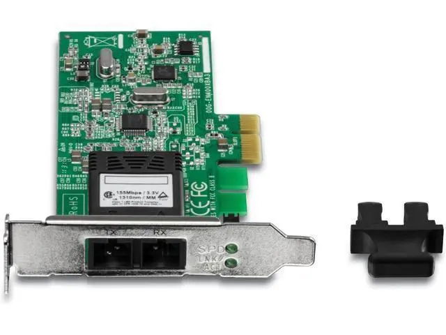 Alt view image 5 of 6 - TRENDnet Low Profile 100Base SC Fiber PCIe Adapter, Supports Fiber Connections up to 2 km (1.2 Miles), TE100-ECFXL