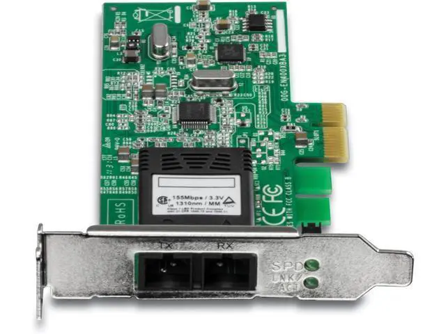 Alt view image 6 of 6 - TRENDnet Low Profile 100Base SC Fiber PCIe Adapter, Supports Fiber Connections up to 2 km (1.2 Miles), TE100-ECFXL