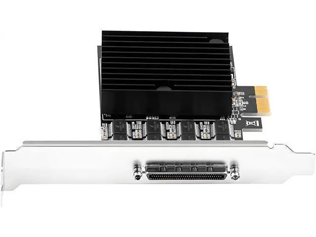 Alt view image 4 of 7 - PCI-E X1 to 8Port RS232 Serial Adapter Card VHDCI 68 to DB9 Port Extender for Desktop X4 X8 X16 Slot