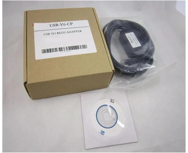Main image of PLC Programming Cable USB-V6-CP USB Interface Touch Screen Panel Programming Download Cable 2.5m