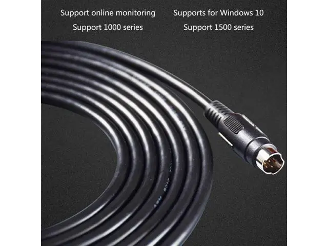 Alt view image 4 of 6 - USB-1761-CBL-PM02 AB Micrologix 1000 1200 1500 Series USB PLC Programming Cable for Round 8 Pin