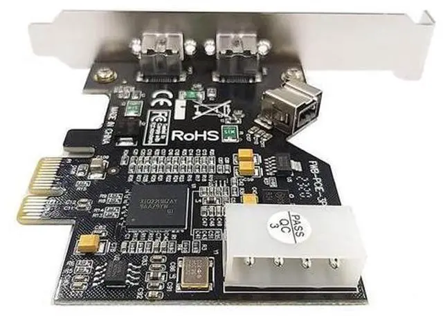 Alt view image 2 of 6 - 1pcs 3 Port PCI-E Firewire 800 Card IEEE External1394B×2 + Internal 1394B×1 Controller Card Adapter Suitable for Win 7/8/10