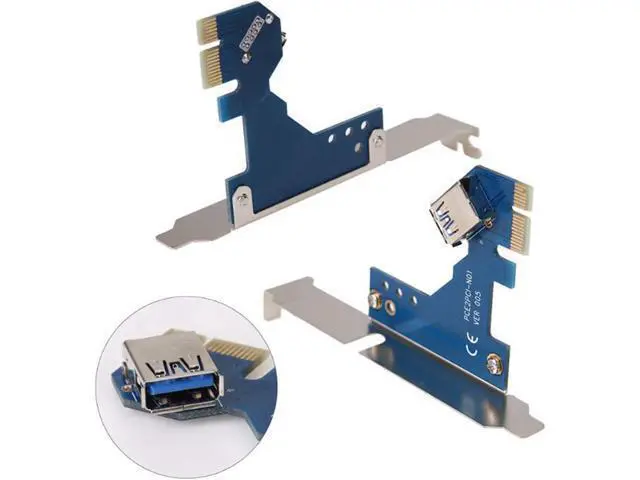 Alt view image 5 of 7 - 3X PCI-E to PCI Adapter Card PCIE to 2 PCI Slot Support Capture Card Golden Tax Card Sound Card Parallel Port Card