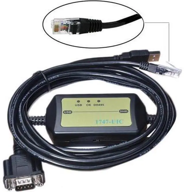 Alt view image 2 of 4 - PLC Programming Cable Compatible with AB 1747 UIC, USB To DH485 RS485 RS232 Interface Converter