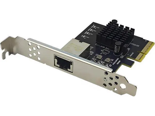 Alt view image 3 of 7 - 10Gbps PCIE3.0 4X Gigabit Network Card 10000M Ethernet Adapter Network Card RTL8127AT Chip Adapter for Desktop PC Easy Installation