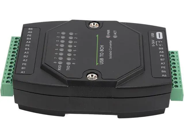 Alt view image 6 of 7 - USB to RS485 Converter High Speed 1200bps to 921600bps 8 Channel Isolated Adapter for Industrial Applications ABS Material