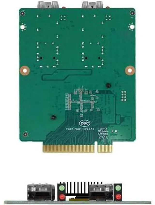 Main image of 10Gb PCI-E NIC Network Card, Dual SFP+ Port Card, PCI Express X8, with Inte 82599-GF Controller, PCI Express Ethernet LAN Adapter Support Windows Server/Linux, Support IEEE 802.3ap
