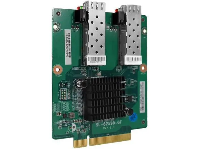 Alt view image 2 of 3 - 10Gb PCI-E NIC Network Card, Dual SFP+ Port Card, PCI Express X8, with Inte 82599-GF Controller, PCI Express Ethernet LAN Adapter Support Windows Server/Linux, Support IEEE 802.3ap