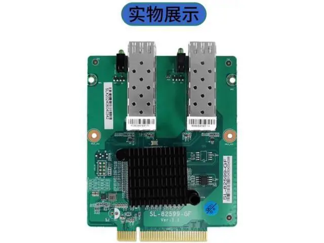 Alt view image 3 of 3 - 10Gb PCI-E NIC Network Card, Dual SFP+ Port Card, PCI Express X8, with Inte 82599-GF Controller, PCI Express Ethernet LAN Adapter Support Windows Server/Linux, Support IEEE 802.3ap