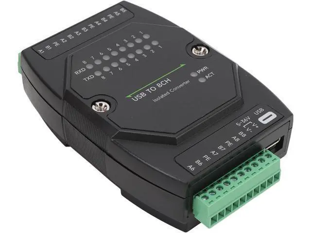 Alt view image 5 of 7 - USB to RS485 Converter, Type C to 8 Channel Isolated RS485 Serial Port Adapter, 1200bps to 921600bps Communication Speed with Surge and ESD Protection for Industrial