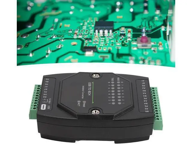 Alt view image 3 of 7 - USB to RS485 Converter, Type C to 8 Channel Isolated RS485 Serial Port Adapter, 1200bps to 921600bps Communication Speed with Surge and ESD Protection for Industrial