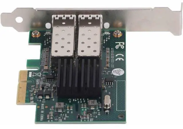 Alt view image 5 of 7 - Dual Port Fiber Gigabit Network Card Adapter, PCI E X4 Interface, 82576EB Chip, High Speed Data Transmission for Server and Personal Computer