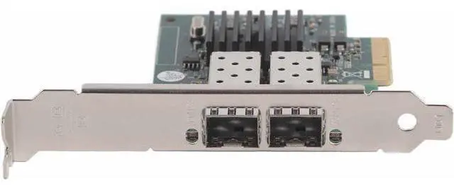 Alt view image 2 of 7 - Dual Port Gigabit Fiber Network Card Adapter, PCI E X4 Interface, 82576EB Chip, 10/100/1000 Mbps, Gold Plated for Fast Transmission, Thickened Metal Heat Sink, Wide