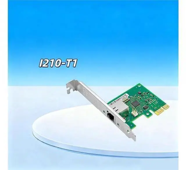 Alt view image 2 of 4 - I210-T1 Chip Pci Express Network Card Pcie2.1 X1 Rj45 Single Port 1000m Pxe Boot 1Gb Gigabit Ethernet Server Adapter(Short Bracket)