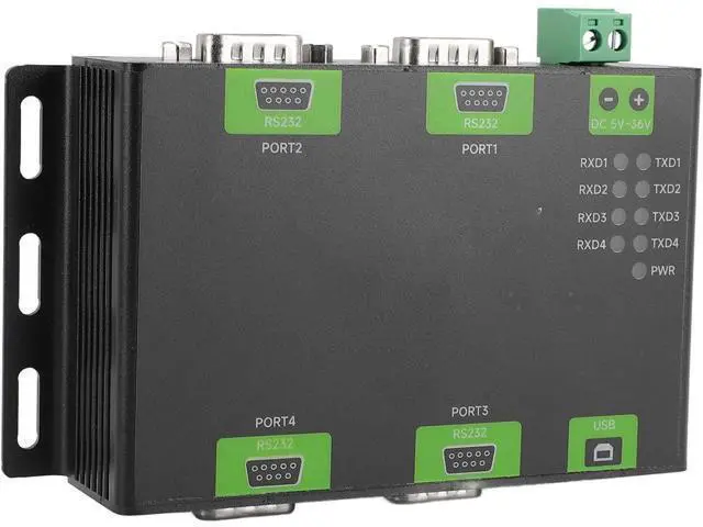 Alt view image 2 of 7 - USB to for RS232 Converter Industrial Isolated Original FT4232HL Chip Wall Mountable USB to for DB9 Male Adapter for for Stable and Communicating Compatibility