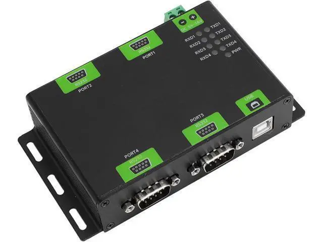 Alt view image 4 of 7 - USB to for RS232 Converter Industrial Isolated Original FT4232HL Chip Wall Mountable USB to for DB9 Male Adapter for for Stable and Communicating Compatibility