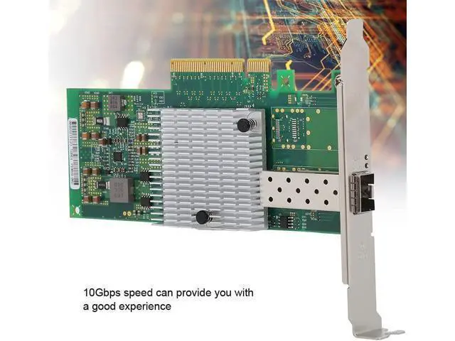 Alt view image 3 of 5 - Network Card with 10Gbps Speed, Single Port Adapter with 82599EN Chip, E10G41BTDA X520 DA1 Module for Server Network Use