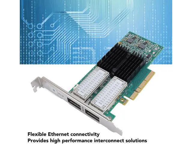 Alt view image 3 of 7 - Marhynchus Dual Port 40Gb Por S PCI Express Network Adapter with QSFP Fiber Optic Interface for Ethernet Server Data Center