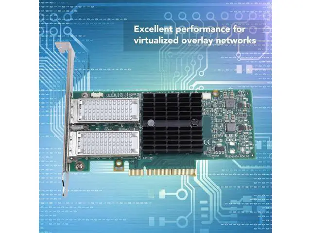 Alt view image 2 of 7 - Marhynchus Dual Port 40Gb Por S PCI Express Network Adapter with QSFP Fiber Optic Interface for Ethernet Server Data Center