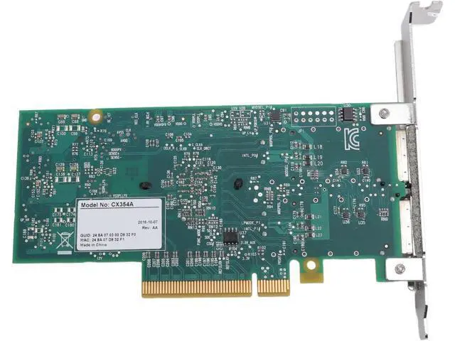 Alt view image 6 of 7 - Marhynchus Dual Port 40Gb Por S PCI Express Network Adapter with QSFP Fiber Optic Interface for Ethernet Server Data Center