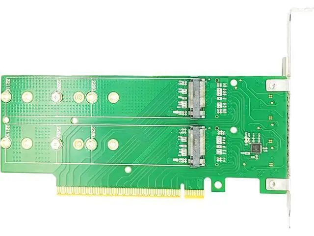 Alt view image 2 of 5 - PCIe 5.0 x16 to 4-Port M.2 NVMe SSD Adapter Card XIC PE5162