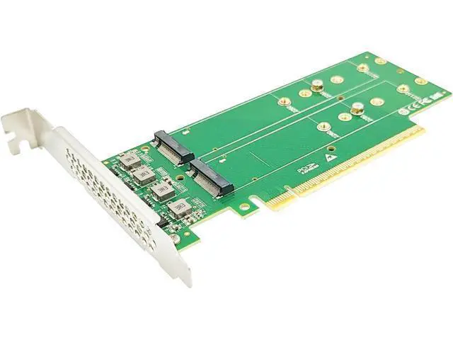 Alt view image 4 of 5 - PCIe 5.0 x16 to 4-Port M.2 NVMe SSD Adapter Card XIC PE5162