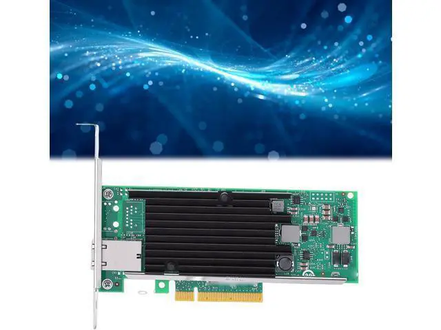 Alt view image 2 of 7 - 10Gb PCIE Network Card, Equipped with X540 T1 Chip Single RJ45 Port Ethernet Adapter 100MbE, with Intelligent Offload Technology